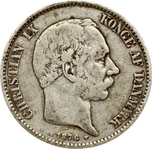 Denmark 2 Kroner 1876 HC/CS