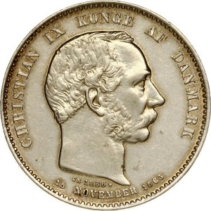 Denmark 2 Kroner 1888 Reign