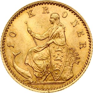 Denmark 10 Kroner 1900 VBP
