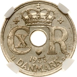 Denmark 10 Ore 1935 N GJ NGC MS 66