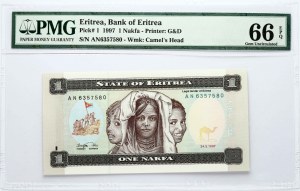 Eritrea 1 Nakfa 1997 PMG 66 Gem Unc EPQ