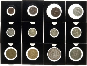 Estonia 1 Mark - 2 Krooni 1922-1936 Lot of 12 coins
