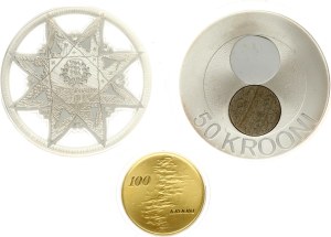 Estonia 25 - 100 Krooni 2010 Set of 3 coins