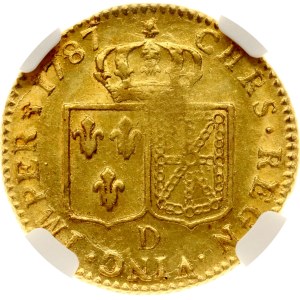 France 1 Louis d'Or 1787 D NGC AU 58