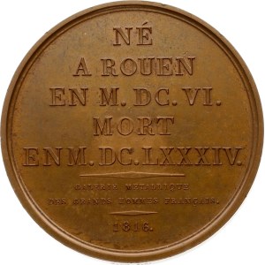 France Medal Pierre Corneille 1816