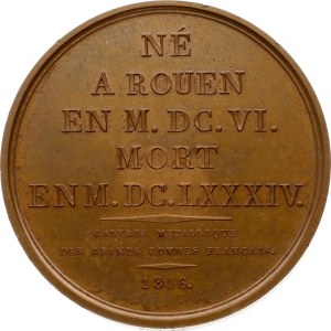 France Medal Pierre Corneille 1816