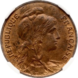 France 5 Centimes 1911 NGC MS 63 RB