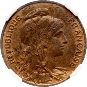 France 5 Centimes 1911 NGC MS 63 RB