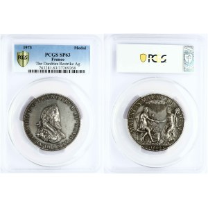 France Restrike 1973 of Medal 1604 Henry IV PCGS SP 63 MAX GRADE