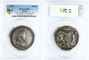 France Restrike 1973 of Medal 1604 Henry IV PCGS SP 63 MAX GRADE