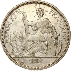 French Indochina Piastre 1889 A