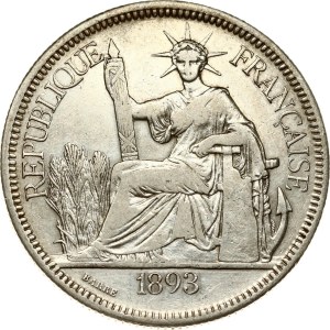 French Indochina Piastre 1893 A