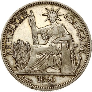 French Indochina Piastre 1896 A