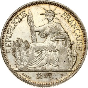 French Indochina Piastre 1897 A