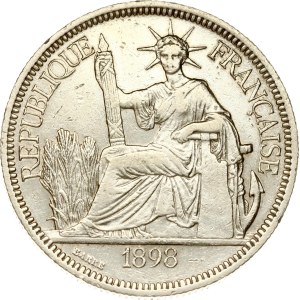 French Indochina Piastre 1898 A