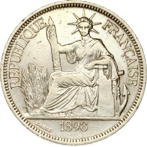 French Indochina Piastre 1898 A