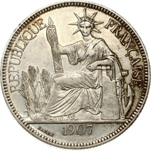 French Indochina Piastre 1907 A
