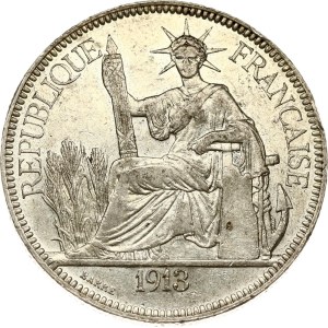French Indochina Piastre 1913 A