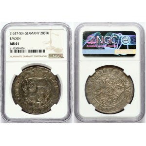 Germania Emden 28 Stüber (1637-1653) NGC MS 61