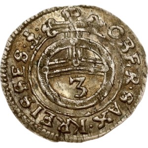 Germany Saxony 3 Pfennig 1659 CR