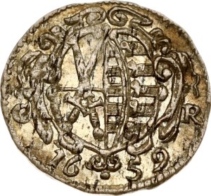 Germany Saxony 3 Pfennig 1659 CR