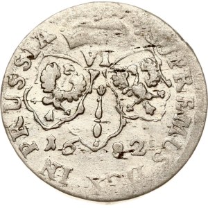Germany Brandenburg-Prussia 6 Groscher 1682 HS