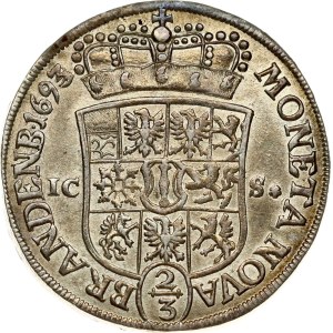 Germany Brandenburg-Prussia 2/3 Taler 1693/2 ICS