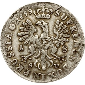 Nemecko Brandenbursko-Prusko 18 Groschen 1699 SD