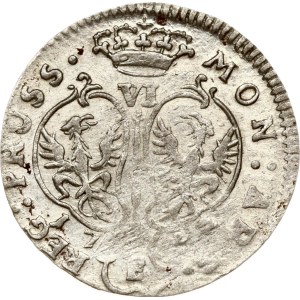 Germania Prussia 6 Groscher 1752 E S