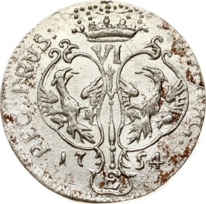 Germany Prussia 6 Groscher 1754 E