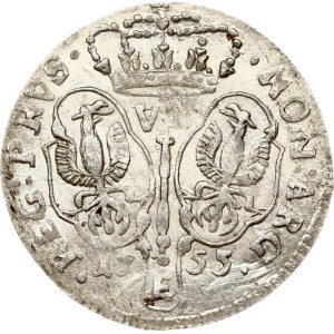 Germania Prussia 6 Groscher 1755 E