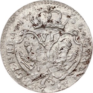 Nemecko Prusko 6 Groscher 1756 C