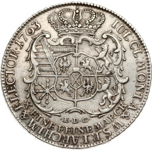 Germany Saxony Taler 1763 EDC