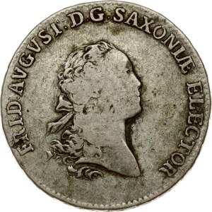 Germany Saxony 2/3 Taler 1764 EDC