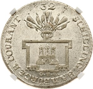 Germany Hamburg 32 Schilling 1796 OHK NGC MS 62