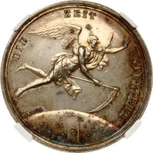 Nemecko Strieborná medaila ND (a 1800) - Priateľstvo láska a manželstvo NGC MS 61