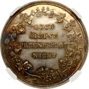 Nemecko Strieborná medaila ND (a 1800) - Priateľstvo láska a manželstvo NGC MS 61