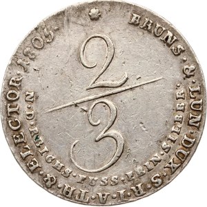 Germany Brunswick-Lüneburg-Calenberg-Hannover 2/3 Taler 1805 GFM