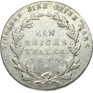 Germany Prussia Taler 1814 A