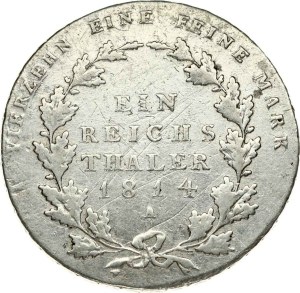 Germany Prussia Taler 1814 A