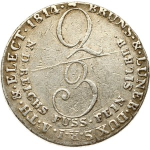 Germany Hannover 2/3 Taler 1814 C