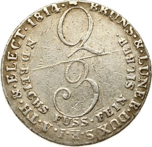 Germany Hannover 2/3 Taler 1814 C