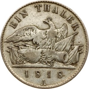 Germany Prussia Taler 1818 A