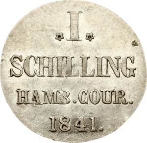 Germany Hamburg 1 Schilling 1841 HSK