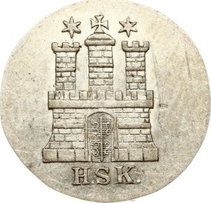 Germany Hamburg 1 Schilling 1841 HSK