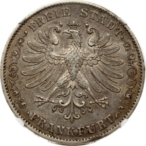 Germany Frankfurt 2 Taler 1841 NGC XF 45