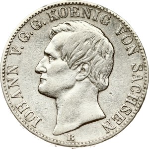 Germany Saxony Taler 1860 B