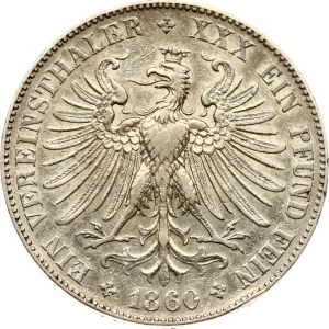 Germany Frankfurt Taler 1860