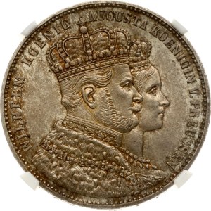 Germany Prussia Taler 1861 A Coronation NGC MS 64