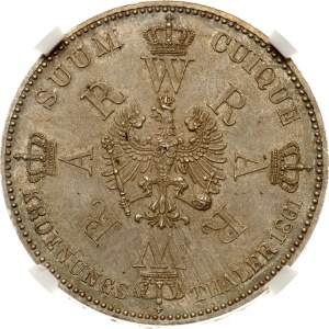 Germany Prussia Taler 1861 A Coronation NGC MS 64